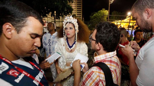 Vanessa da Matta no carnaval do Rio de Janeiro, em 19/02/2012