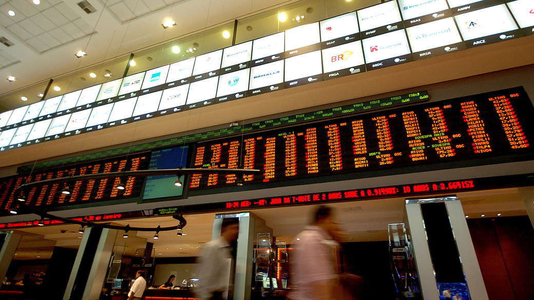 Pregão eletrônico da Bovespa em São Paulo