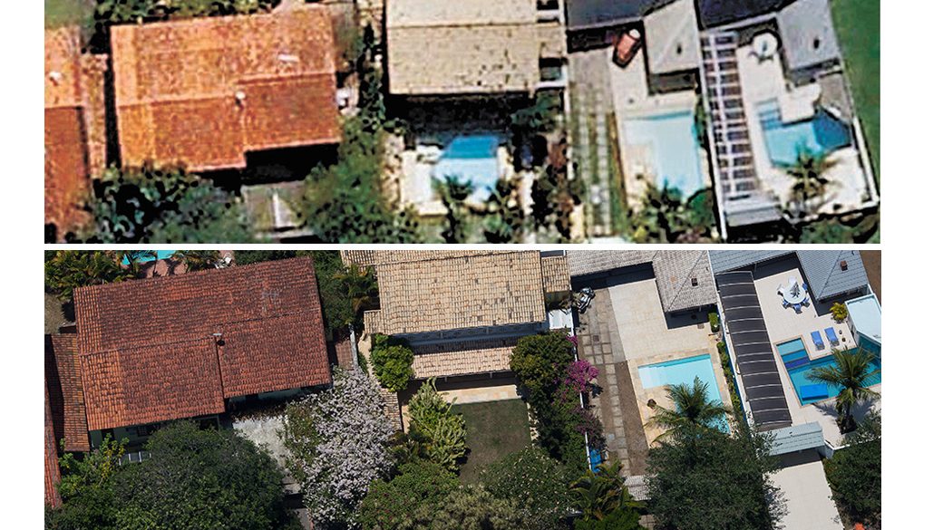 Vista aérea da casa do ex-diretor da Petrobras, Paulo Roberto Costa, na Barra da Tijuca, Rio de Janeiro