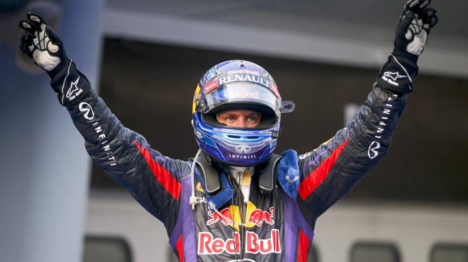 Vettel comemora o título no GP da Malásia (24/03/2013)