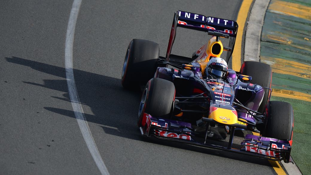 Sebastian Vettel, da Red Bull, nos primeiros treinos para o GP da Austrália