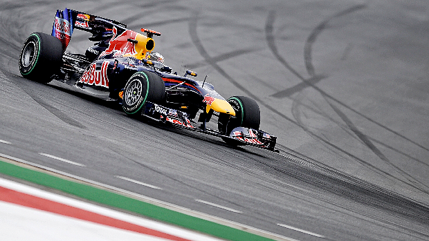 O alemão Sebastian Vettel durante os treinos classificatórios do GP da Coreia do Sul