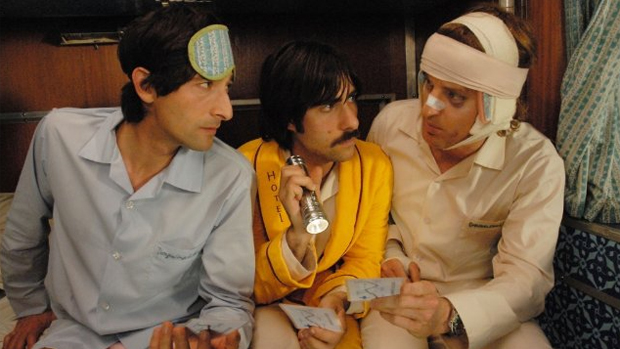 Adrien Brody, Jason Schwartzman e Owen Wilson em Viagem a Darjeeling (2007)