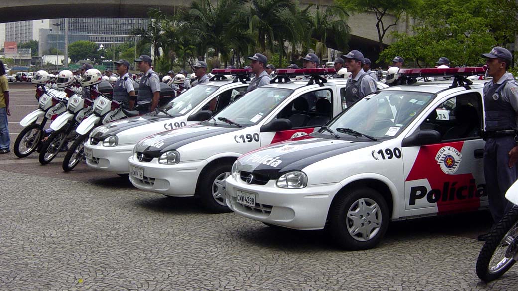 Viaturas da Polícia Militar de São Paulo