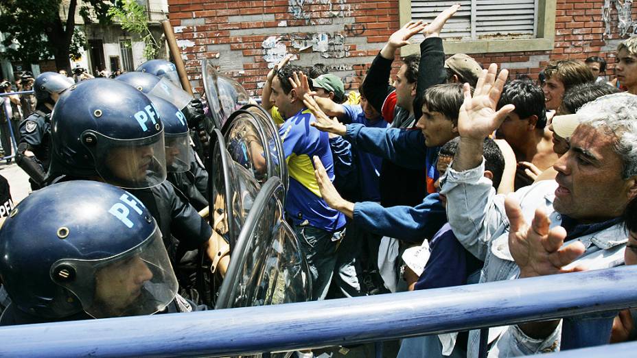 Torcedores do Boca Juniors envolvidos em briga