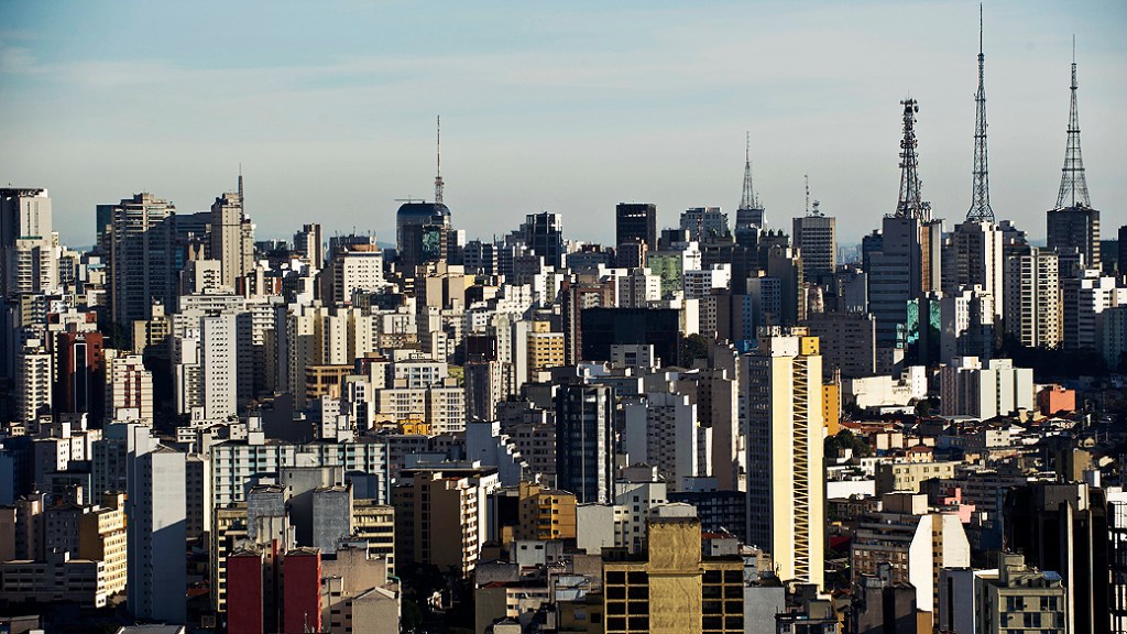 Vista aérea de Sao Paulo