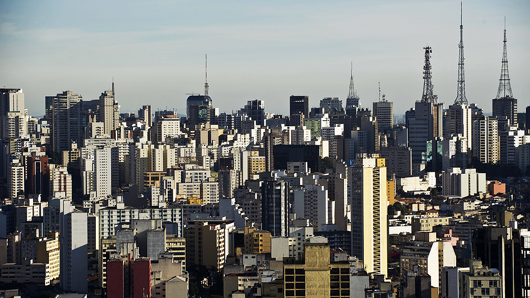 Vista aérea de Sao Paulo
