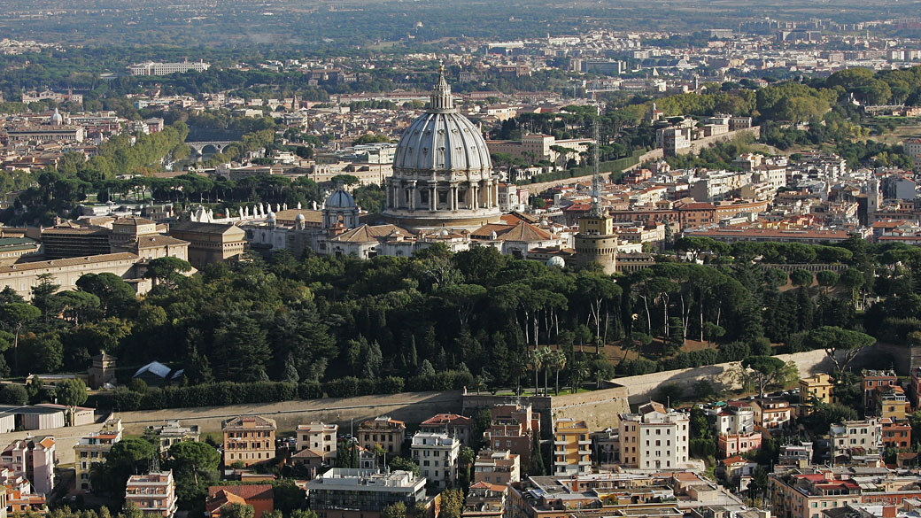 Vista panorâmica da cidade de Roma, Itália