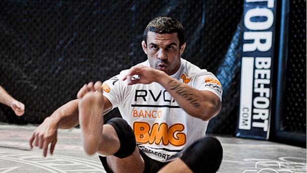 Vitor Belfort, treinando em sua academia