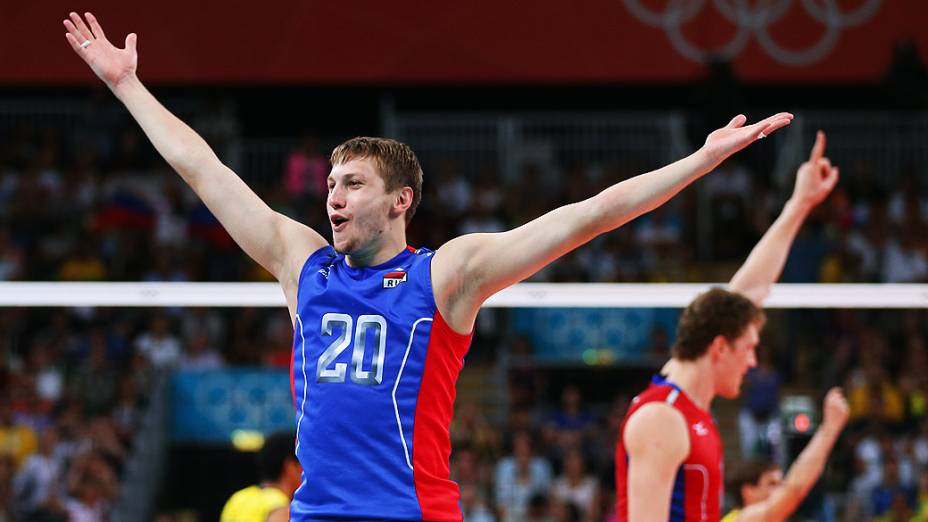 A Rússia garantiu o ouro na final do torneio olímpico masculino de voleibol de Londres 2012