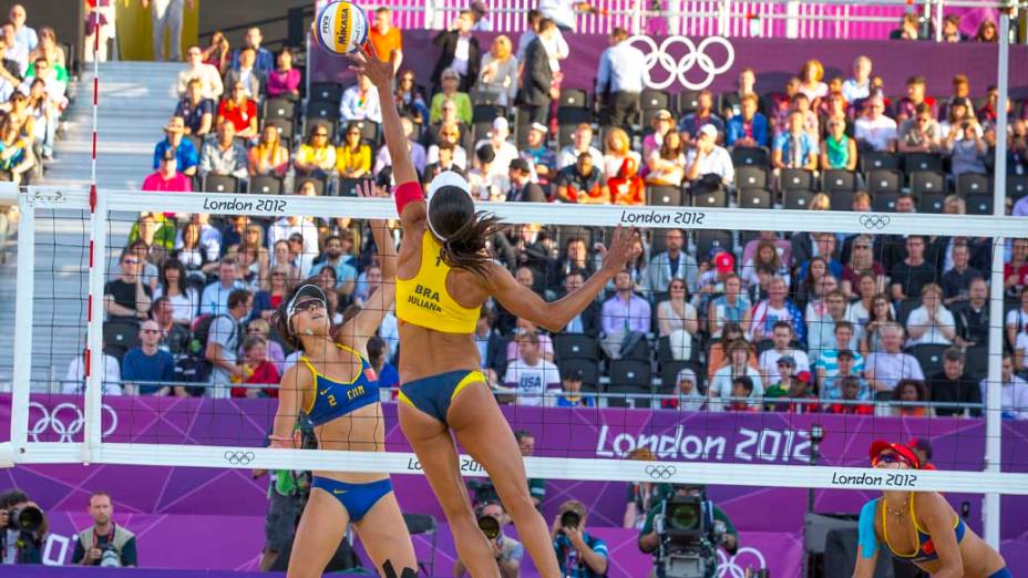 Larissa e Juliana medalha de bronze no vôlei de praia nos Jogos Olímpicos de Londres, em 08/08/2012