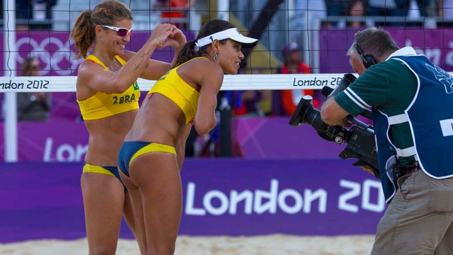 Larissa e Juliana medalha de bronze no vôlei de praia nos Jogos Olímpicos de Londres, em 08/08/2012
