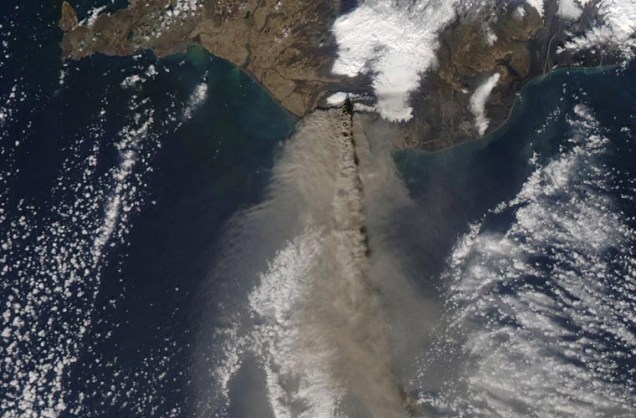 Imagem capturada por um satélite da NASA.