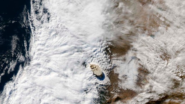 Imagem de satélite do vulcão chileno Puyehue Imagem de satélite do vulcão chileno Puyehue