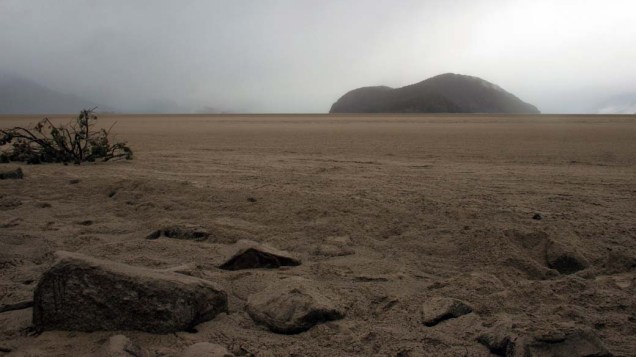Vista da Ilha Victoria na Argentina. A região foi afetada pelas cinzas do vulcão chileno Puyehue