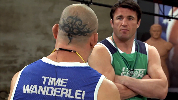 Wanderlei Silva e Chael Sonnen brigaram no TUF Brasil 3: bronca e mau exemplo