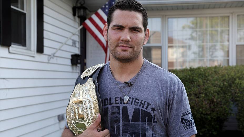 Chris Weidman: orgulho de conseguir o título e carregar a bandeira americana