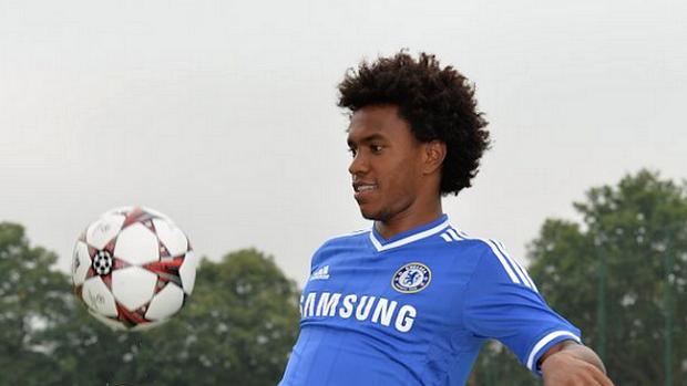 Willian foi apresentado no Chelsea nesta quarta-feira