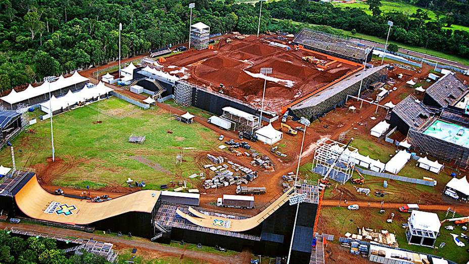 Estrutura em Foz do Iguaçu já está montada para receber X-Games