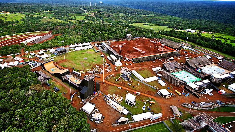 Estrutura em Foz do Iguaçu já está montada para receber X-Games