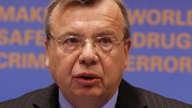 O diretor executivo do Escritório das Nações Unidas sobre Drogas e Crimes (UNODC), Yury Fedotov