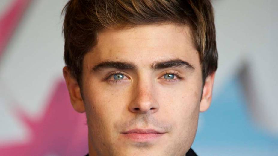 Zac Efron durante o lançamento do filme "Dr. Seuss The Lorax", na Espanha
