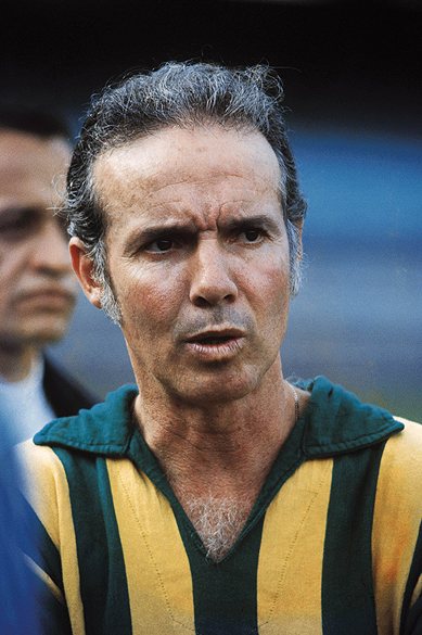 Zagallo, técnico do Brasil, durante treino para a Copa do Mundo de 1970