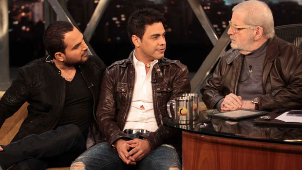 Zezé Di Camargo e Luciano em entrevista no Programa do Jô