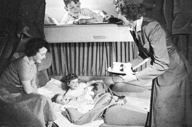 Alguns aviões da Pan Am contavam com camas e poltronas largas para crianças e adultos