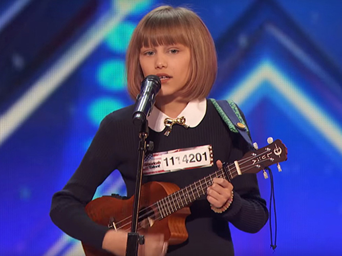Grace VanderWaal, de apenas 12 anos, encantou os jurados do 'America's Got Talent'
