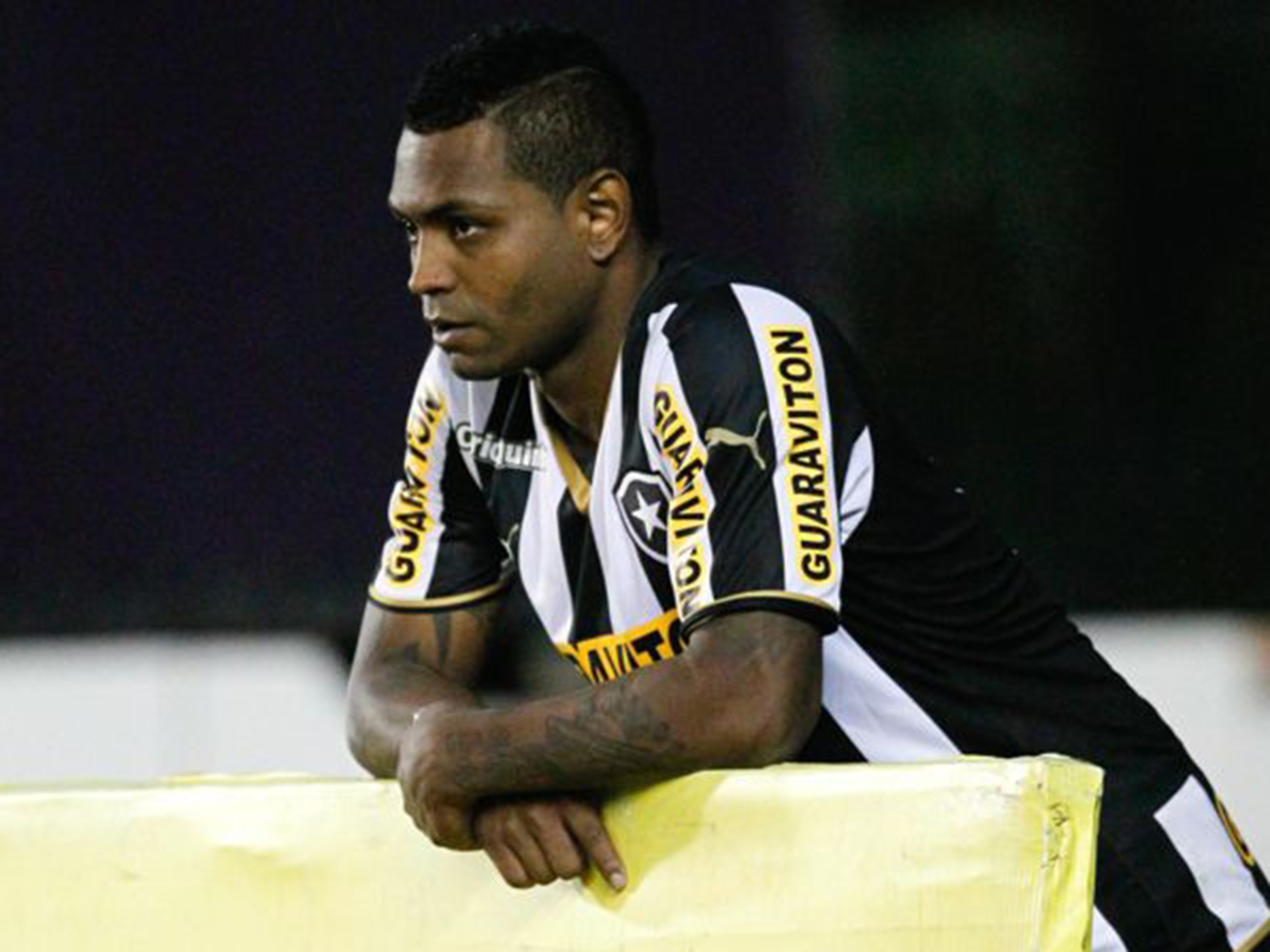 O atacante Jobson no Botafogo durante o Campeonato Brasileiro de 2014