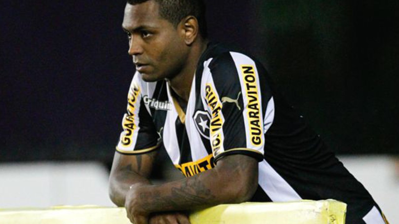 O atacante Jobson no Botafogo durante o Campeonato Brasileiro de 2014