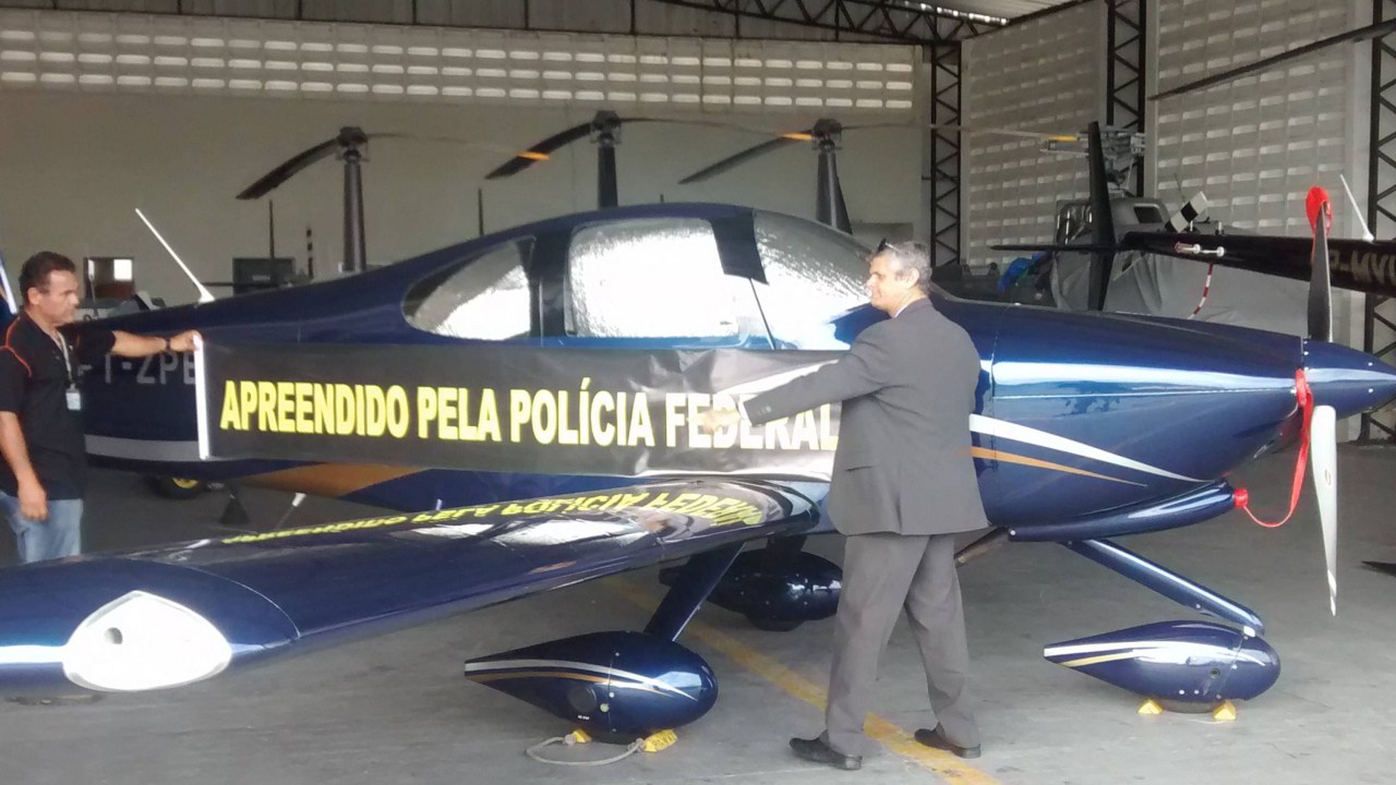 Avião apreendido pela Polícia Federal
