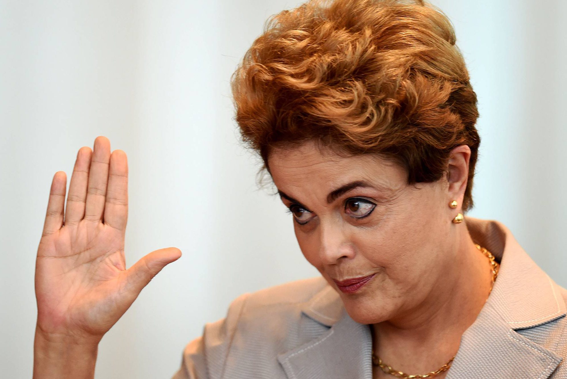 A presidente da República afastada, Dilma Rousseff, concede entrevista coletiva em Brasília (DF) - 14/06/2016
