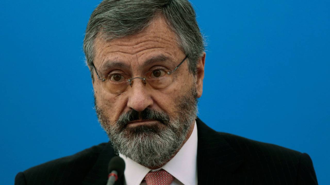 Ministro da Transparência, Torquato Jardim, em coletiva de imprensa