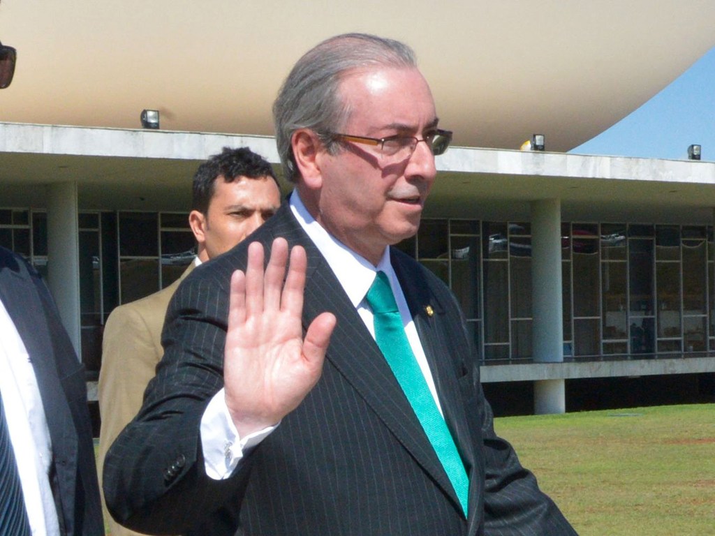 Eduardo Cunha no dia da renúncia à presidência da Câmara dos Deputados
