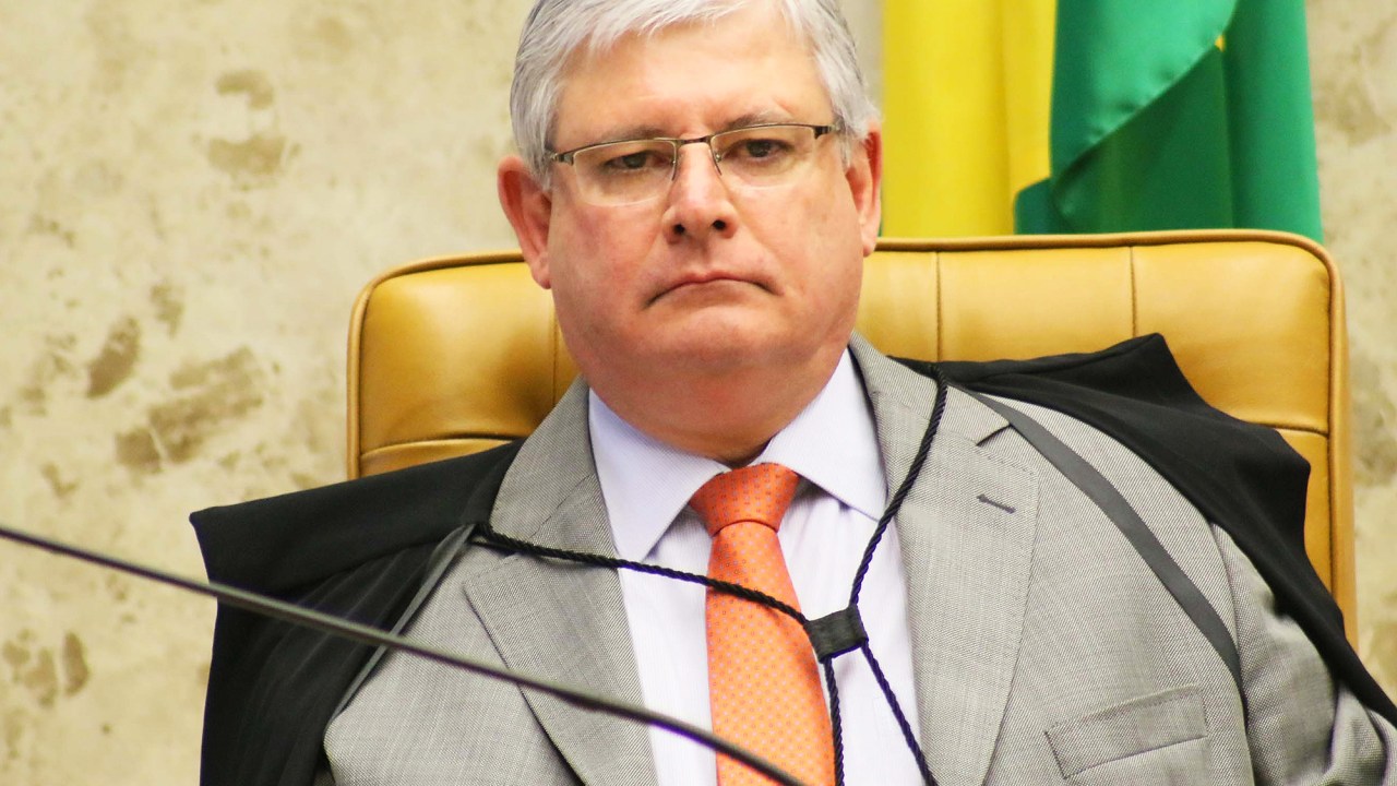 O procurador-geral da República, Rodrigo Janot, durante julgamento de afastamento do mandato de Eduardo Cunha como deputado federal, e da presidencia da Câmara dos Deputados, no Supremo Tribunal Federal (STF), em Brasília (DF) - 05/05/2016