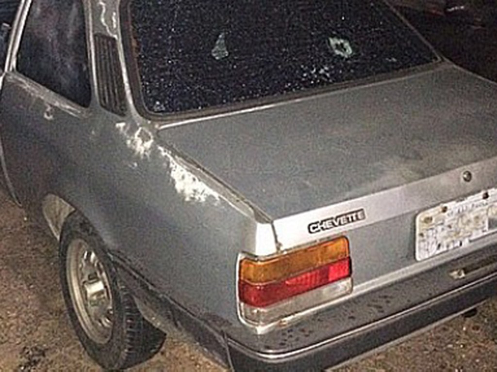 Carro modelo Chevette em que criança de 11 anos foi morta pela Guarda Civil Metropolitana (CGM), na semana passada