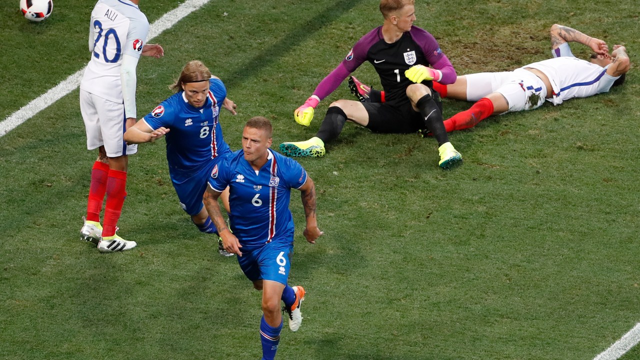 Islândia vence a Inglaterra pelas oitavas de final da Eurocopa