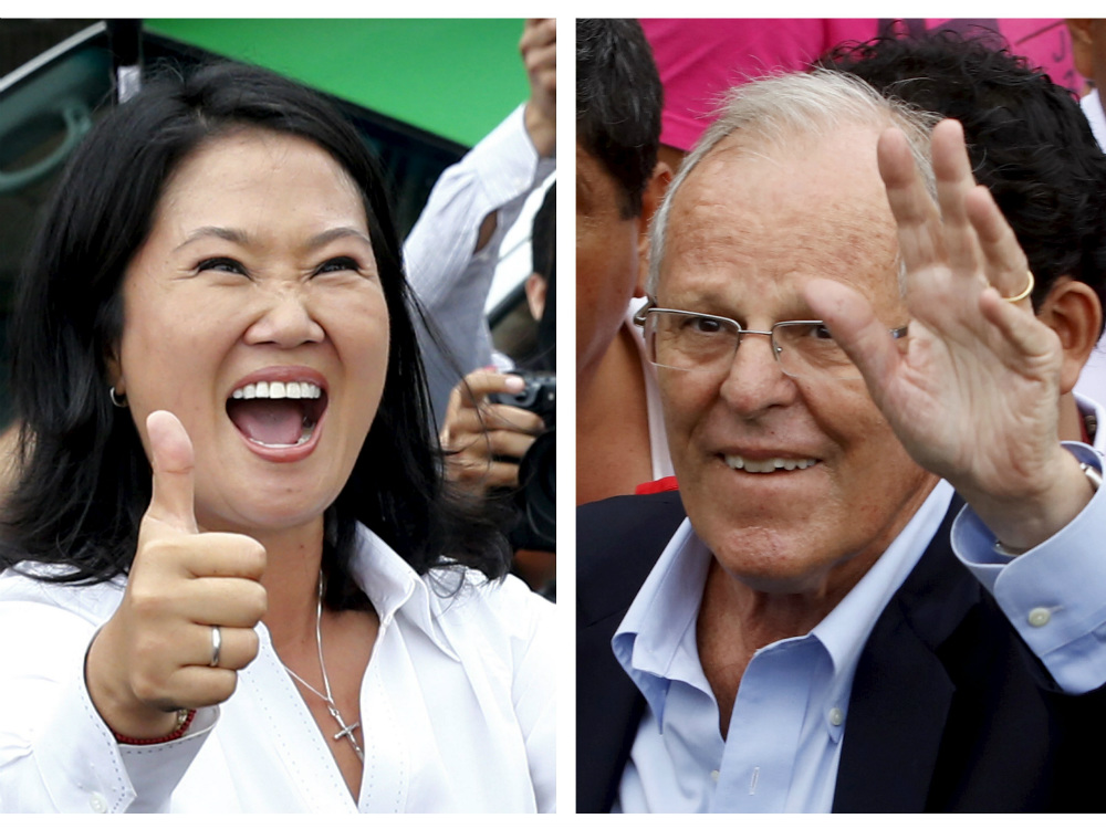 Os candidatos à Presidência do Peru, Keiko Fujimori e Pedro Pablo Kuczynski