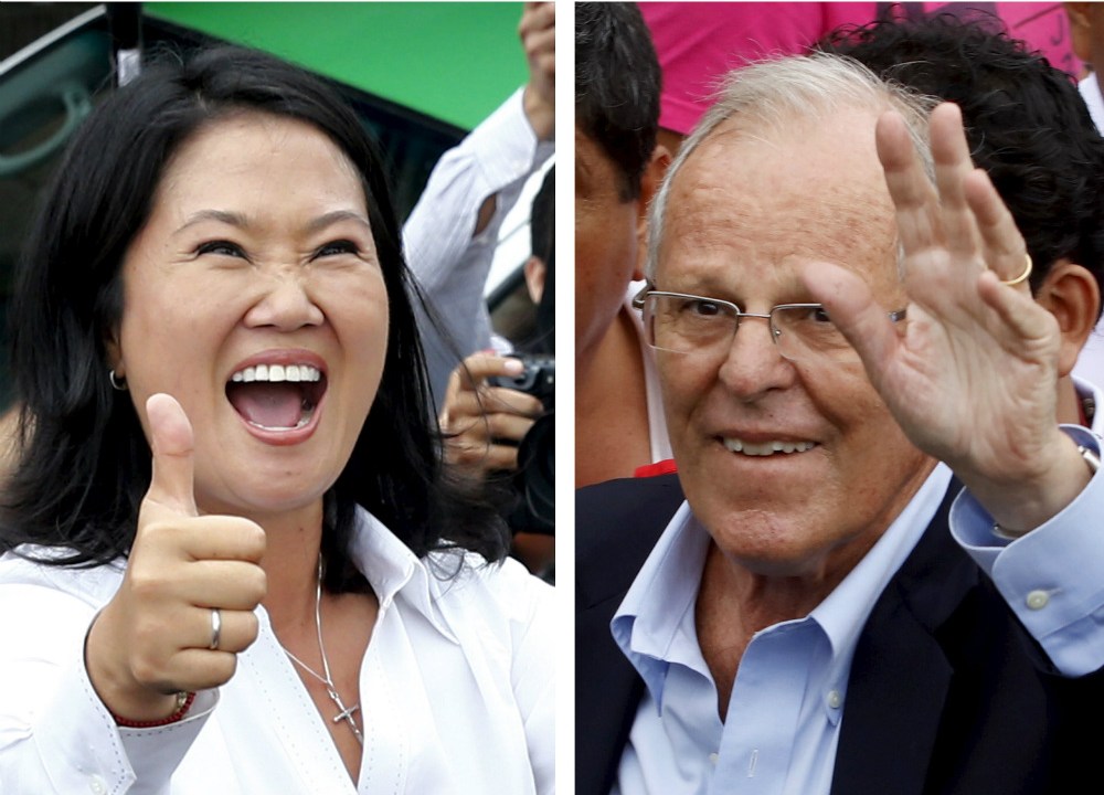 Os candidatos à Presidência do Peru, Keiko Fujimori e Pedro Pablo Kuczynski