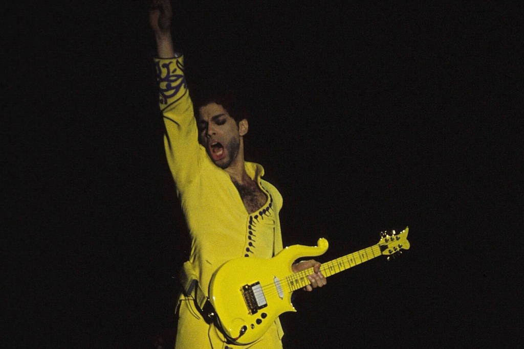 Prince durante show em Sydney na Austrália no ano de 1992