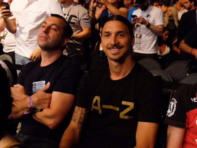 Ibrahimovic durante o UFC 200, na arena T-Mobile, em Las Vegas (EUA), na noite deste sábado (09)