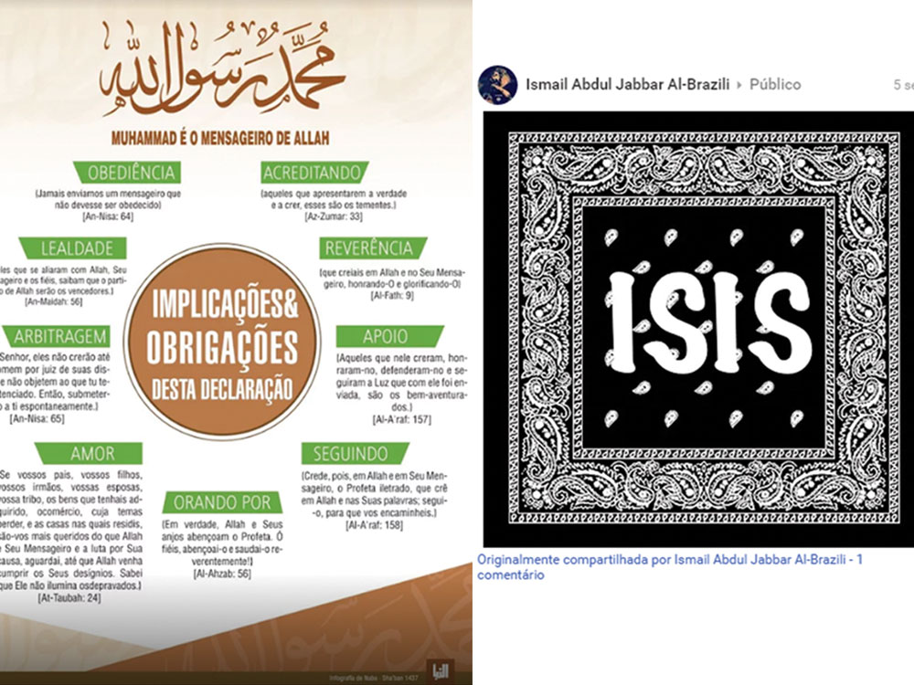 NO RADAR - Os terroristas criaram um canal de comunicação na internet que seria coordenado por um brasileiro e tem sido usado pelo Estado Islâmico para recrutar novos militantes jihadistas