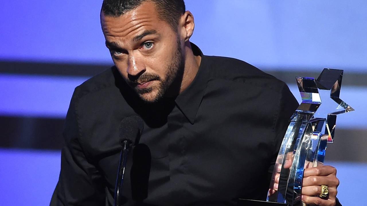 O ator Jesse Williams durante o BET Awards 2016
