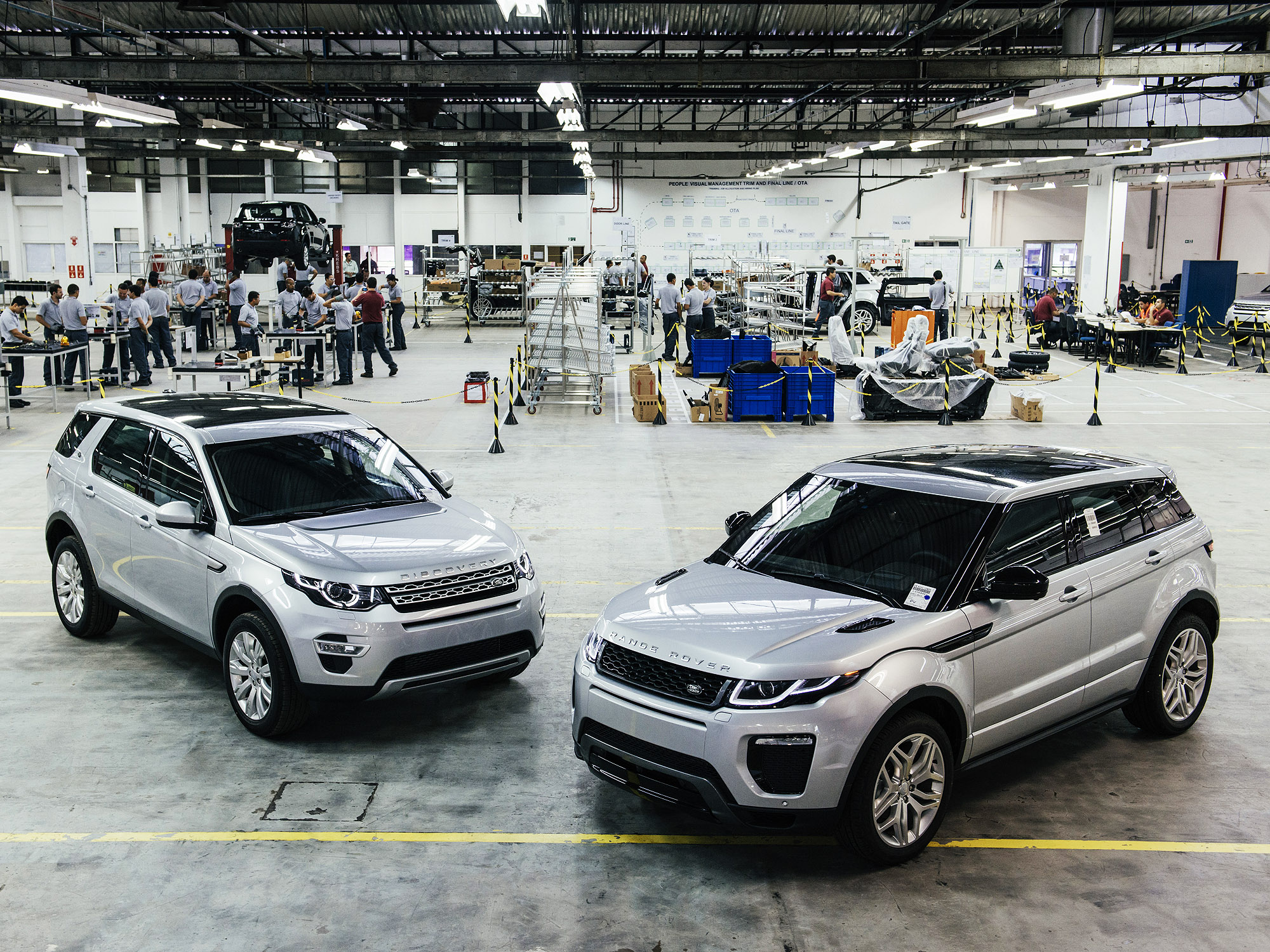 Range Rover Evoque na futura fábrica da Jaguar Land Rover em Itatiaia/RJ