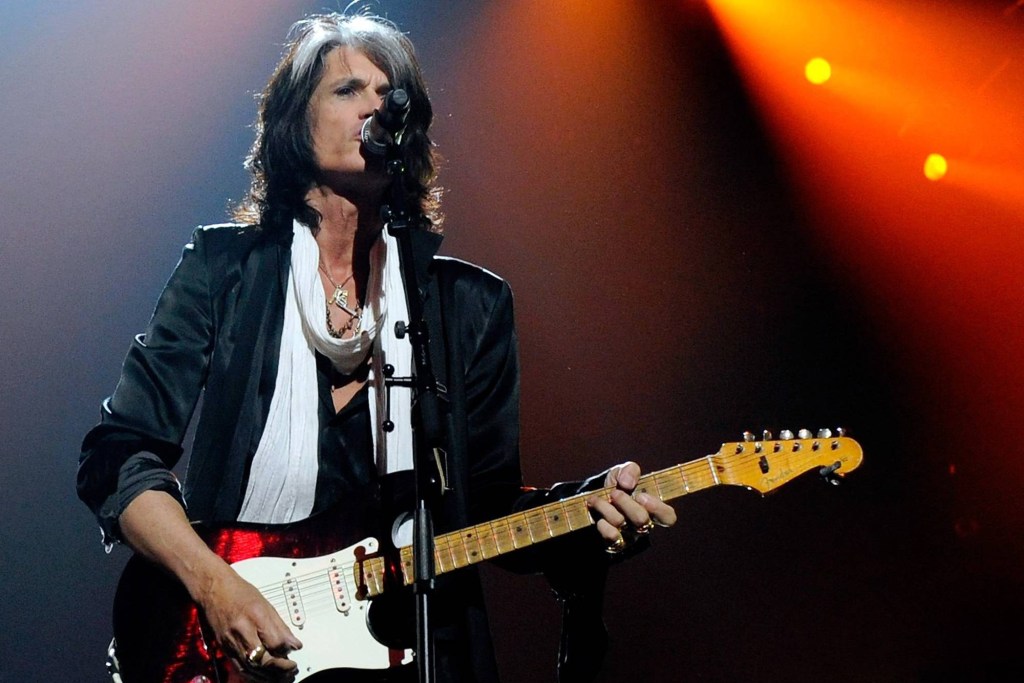 Joe Perry, guitarrista do Aerosmith, durante show em Las Vegas, Nevada