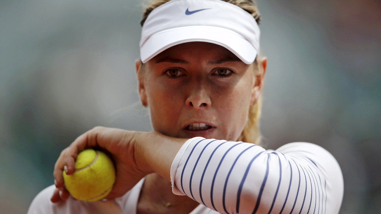 A tenista russa Maria Sharapova: doping e perda de contratos de patrocínio