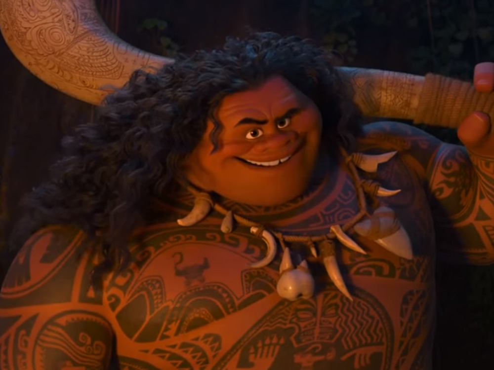 O personagem Maui, da animação da Disney 'Moana'