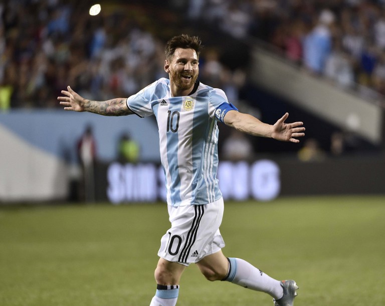 Só deu ele: Messi marcou três nos 5 a 0 da Argentina sobre o Panamá